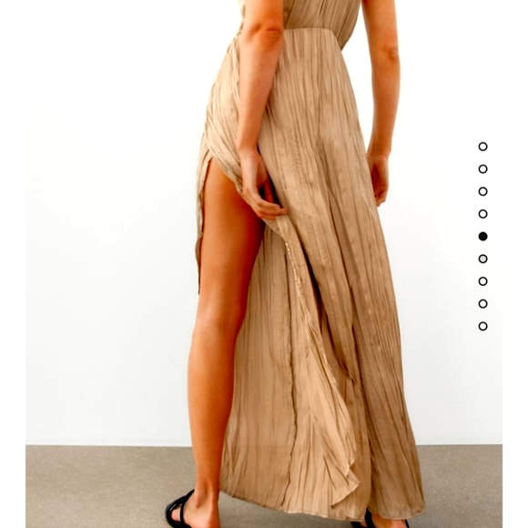 Zara Satin Effect Halter Jumpsuif - Picture 2 of 8